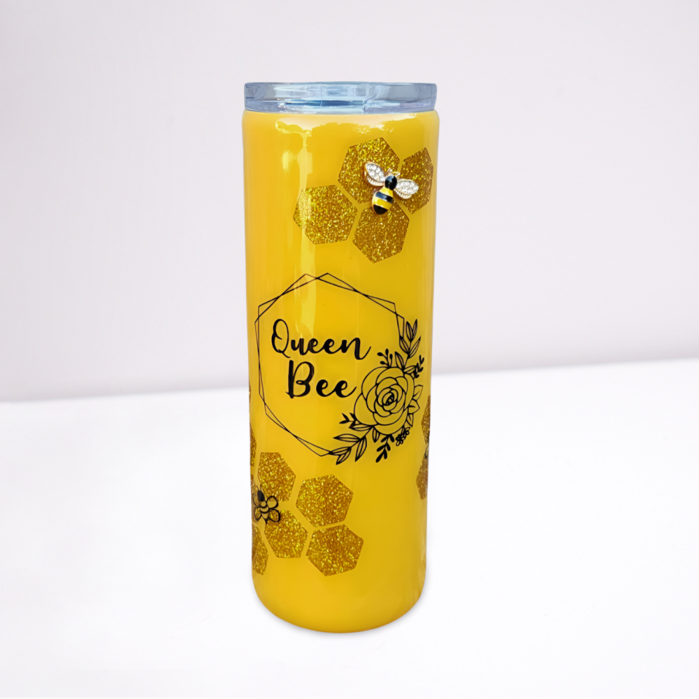 20 oz Skinny Epoxy PeekaBoo Queen Bee